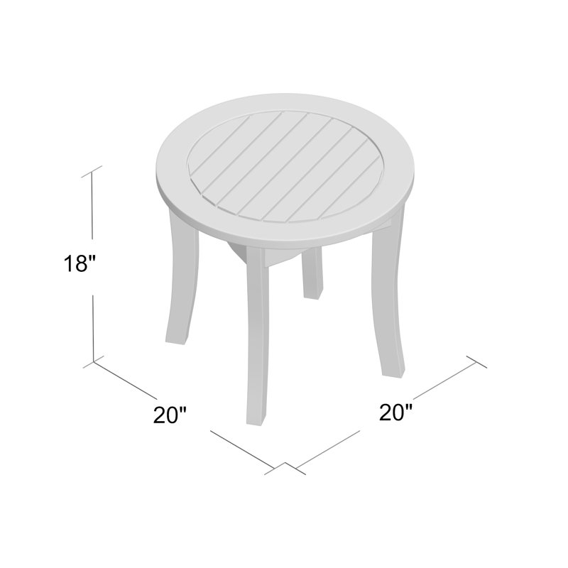 Birch Lane™ Akiva Eucalyptus Outdoor Side Table & Reviews Wayfair